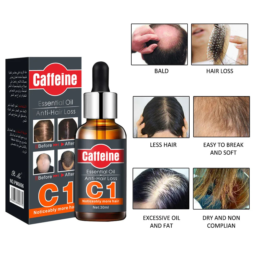 Huile pousse cheveux Caféine C1  30 ml